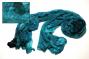Teal Surprise Silky Knit Scarf
